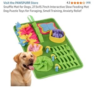 Green Snuffle Mat for Dogs